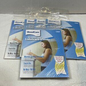 2006 5 Packages of 5 Shred Care Lubricant Sheets to Maximize Shedder Performance